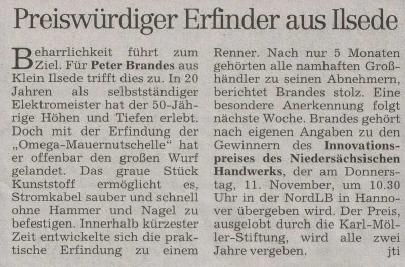 Peiner Allgemeine Zeitung 06.11.04
